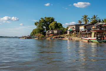 4000 Islands zone in Nakasong over the Mekong river in Laos
