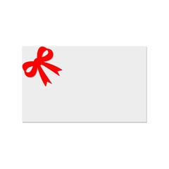 Gift Card Template with Bow and Ribbon