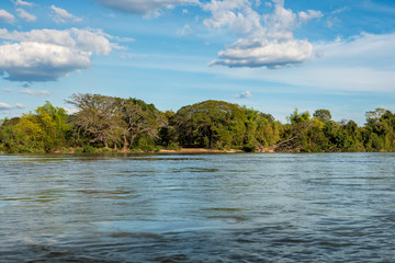 4000 Islands zone in Nakasong over the Mekong river in Laos
