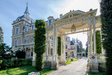 Die Wiener Hermesvilla in Herbst, Österreich