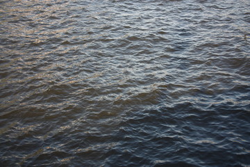 waves on the water surface 
