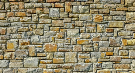 Obraz premium stone wall texture fence gray brick