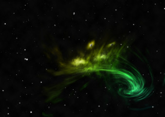 Obraz premium Small part of an infinite star field. 3D rendering