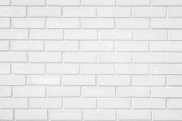 Wall white brick wall texture background. Brickwork or stonework flooring interior rock old pattern...