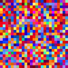 Seamless colorful pixel pattern