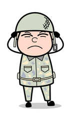 Noise - Cute Army Man Cartoon Soldier Vector Illustration