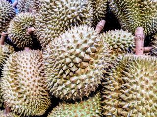Naklejka na ściany i meble Durian to eat in supermarket