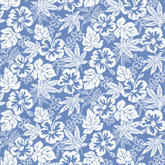 Hibiscus flower pattern illustration