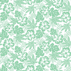 Hibiscus flower pattern illustration