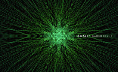 Obraz premium Abstract green line pattern background. Vector illustration.