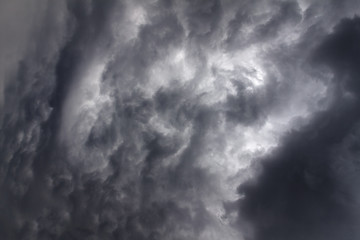 Stormy dark dramatic sky