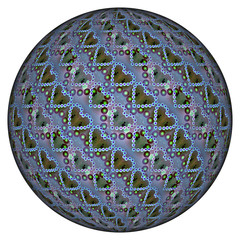 3D Bild - Kugel - Textur - transparenter Background