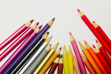 art supply isolated in white