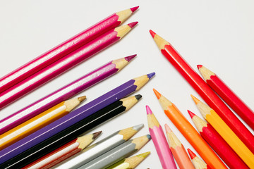 art supply isolated in white