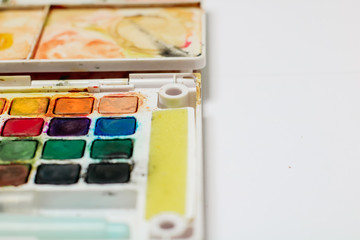 art supply isolated in white