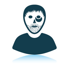 Criminal man icon