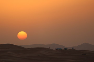 Sunset In The Desert