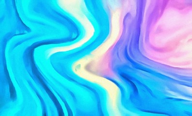 Abstract marble psychedelic background. Elegant, bright and fresh conceptual texture. Liquid in water swirl pattern. Oil backdrop in warm colors. Graphic painting beautiful design template. Watercolor