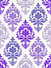 Vector Classic Damask Seamless Pattern 