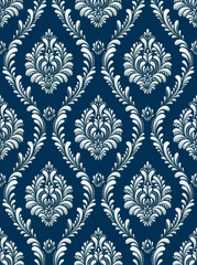 Vector Classic Damask Seamless Pattern 