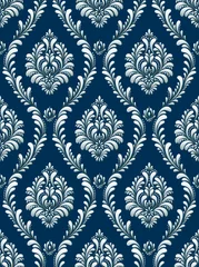 Foto op Canvas Vector Classic Damask Seamless Pattern  © 44ee32e