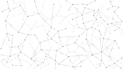 Abstract particle background. Mess network. Nodes connected in web. Futuristic plexus array big data. Vector illustration isolated on white background