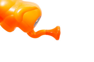 Watering cans orange Elephant. It is isolated on a white background