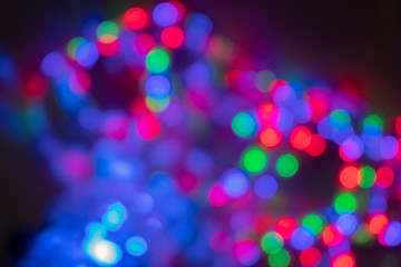 Bokeh lights on the background