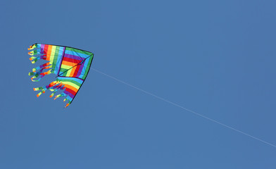 kite on the sky with vivid colors