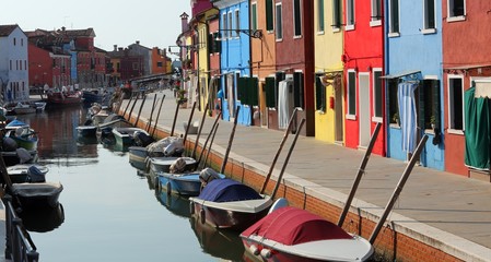 Fototapeta na wymiar Burano Island near Venice in Italy