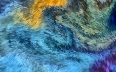 Obraz premium Art texture. Pictorial artwork. Creative modern wallpaper. Watercolor background. Paint splashes on paper.