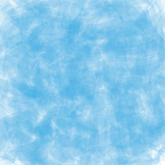 Vector brush strokes blue color on white background