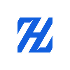 Modern Letter H Icon Logo Design Template for technology finance business health company with modern high end look