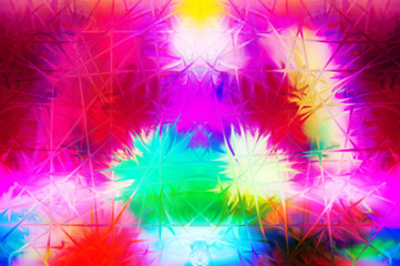 Bright multicolor abstract background with a digitally painted smeared effect.