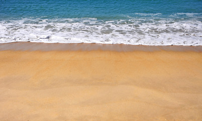 Fototapeta na wymiar Summer sea and sand beach background