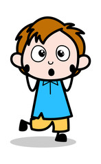 Lovely - School Boy Cartoon Character Vector Illustration