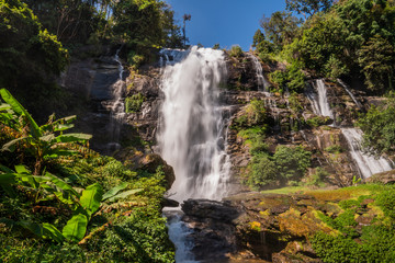 Fototapeta premium Wachirathan waterfall, Doi Inthanon National Park, Thailand