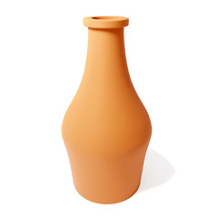 3d rendering of terra cotta jar isolated