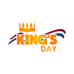 Happy King's Day Vector Template Design Illustration