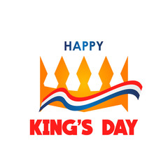 Happy King's Day Vector Template Design Illustration