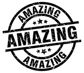 amazing round grunge black stamp