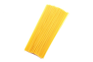 Pasta isolated on white background, close-up. Cooking