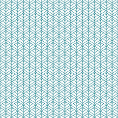 Geometric seamless pattern. Cold color gradient abstract leaf. Repeating modern geometric grid background. Fashion fabric organic ornament weave. Textile decor vector illustration