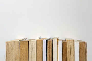Row of books, education concept