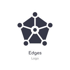 edges icon. isolated edges icon vector illustration from logo collection. editable sing symbol can be use for web site and mobile app