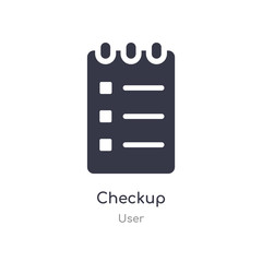 checkup icon. isolated checkup icon vector illustration from user collection. editable sing symbol can be use for web site and mobile app