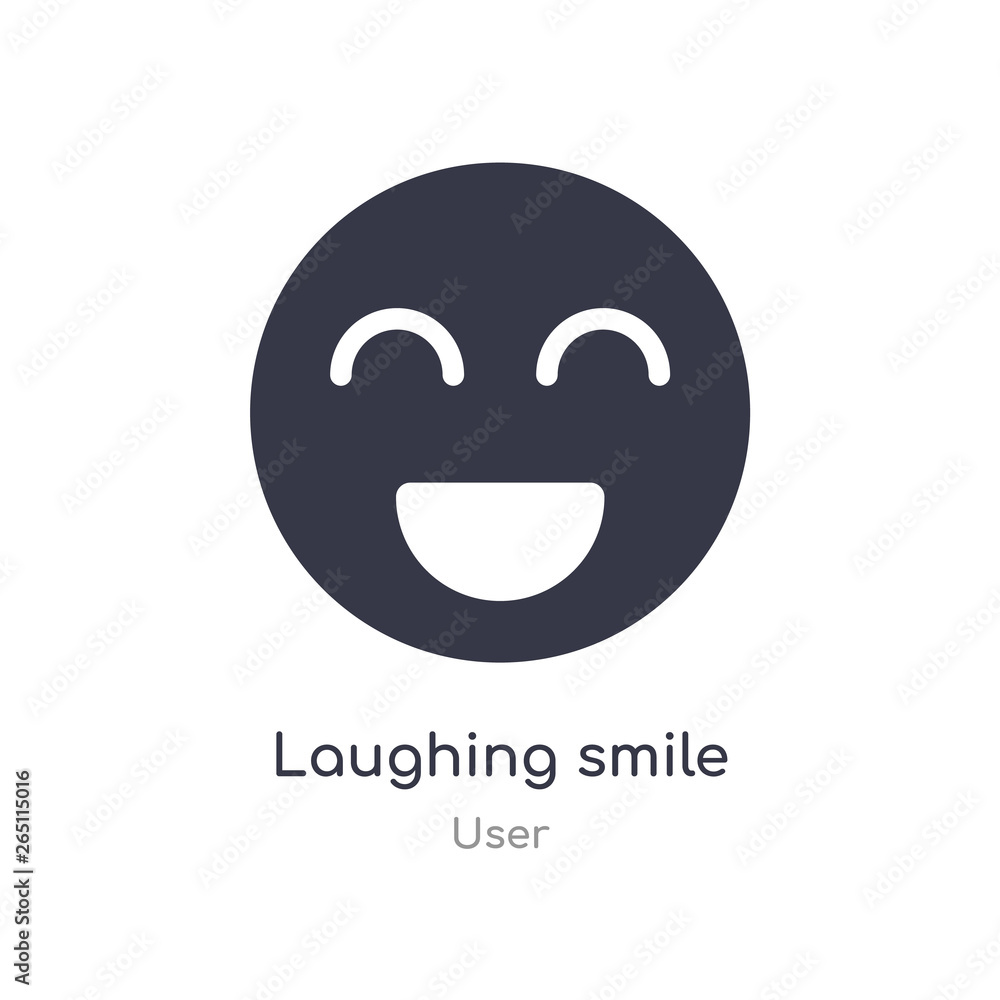 Poster laughing smile icon. isolated laughing smile icon vector illustration from user collection. editable