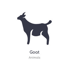 goat icon. isolated goat icon vector illustration from animals collection. editable sing symbol can be use for web site and mobile app