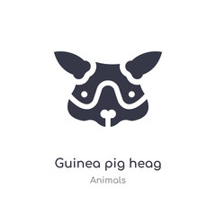 guinea pig heag icon. isolated guinea pig heag icon vector illustration from animals collection. editable sing symbol can be use for web site and mobile app