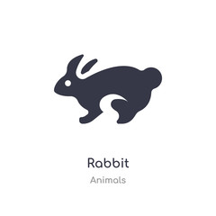 rabbit icon. isolated rabbit icon vector illustration from animals collection. editable sing symbol can be use for web site and mobile app